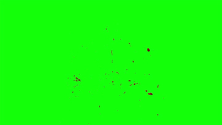 4k Blood Burst Slow Motion (Green Screen) 118