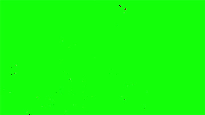 4k Blood Burst Slow Motion (Green Screen) 112