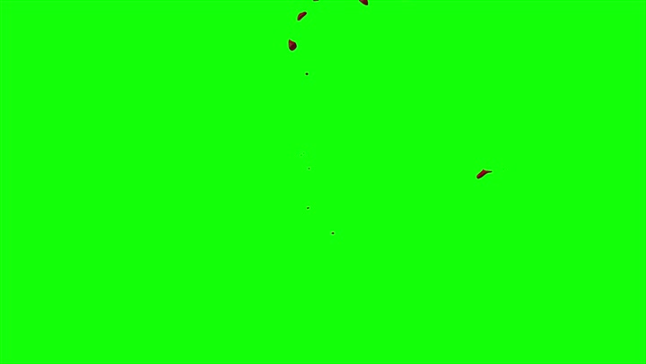 4k Blood Burst Slow Motion (Green Screen) 123