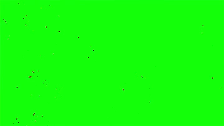 4k Blood Burst Slow Motion (Green Screen) 131