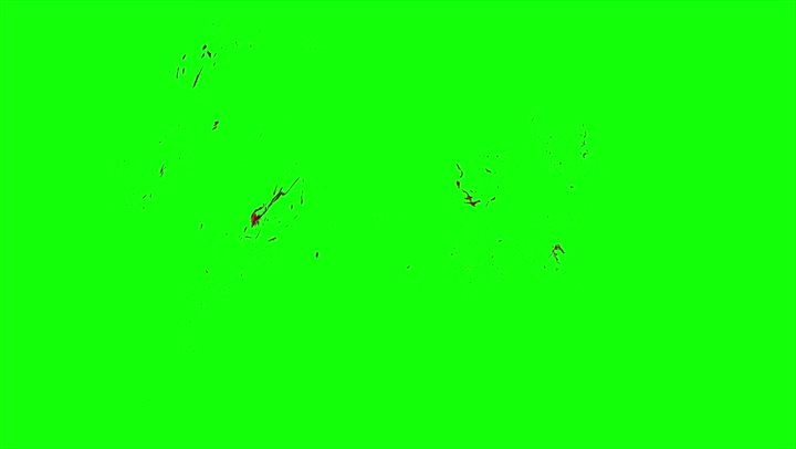 4k Blood Burst Slow Motion (Green Screen) 134