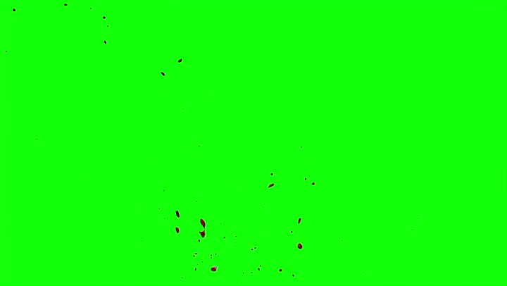 4k Blood Burst Slow Motion (Green Screen) 127