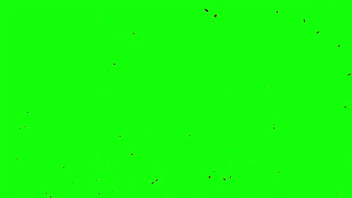 4k Blood Burst Slow Motion (Green Screen) 132
