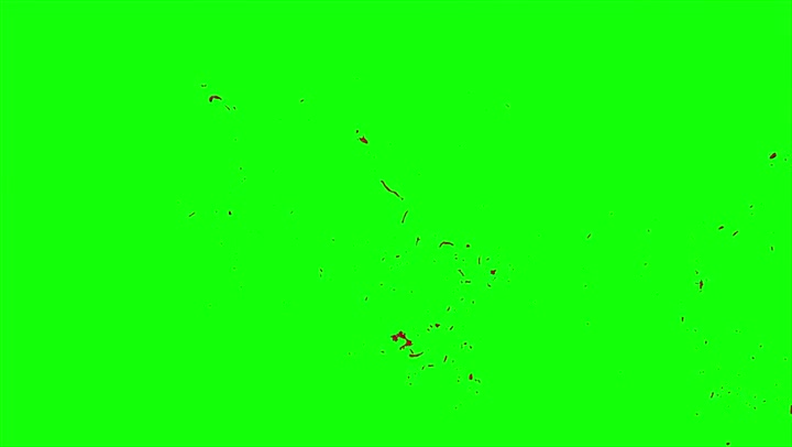 4k Blood Burst Slow Motion (Green Screen) 142