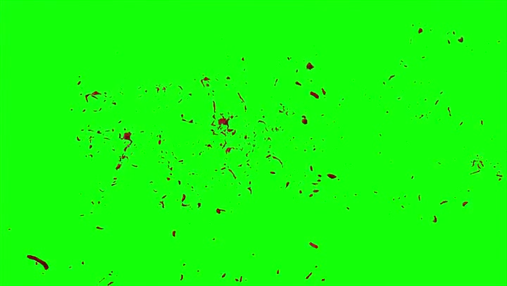 4k Blood Burst Slow Motion (Green Screen) 145