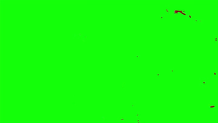 4k Blood Burst Slow Motion (Green Screen) 141