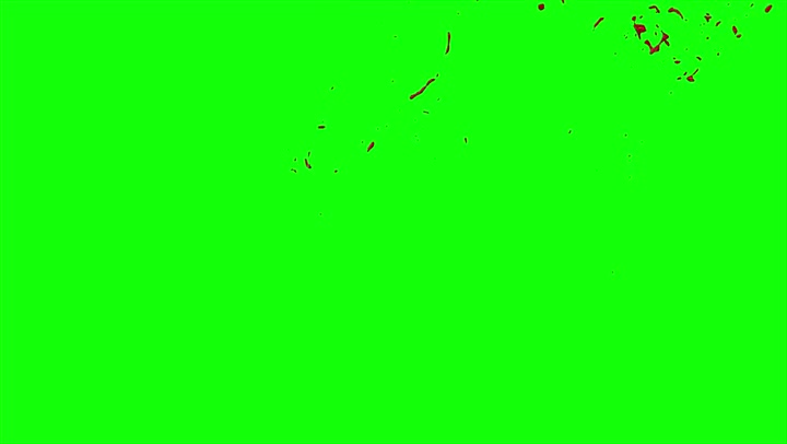 4k Blood Burst Slow Motion (Green Screen) 149