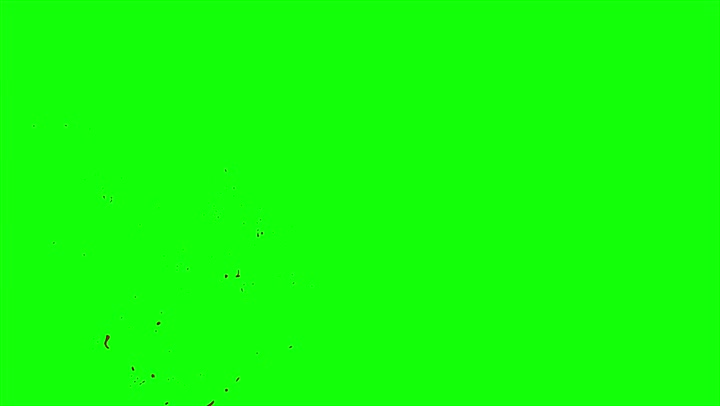 4k Blood Burst Slow Motion (Green Screen) 151
