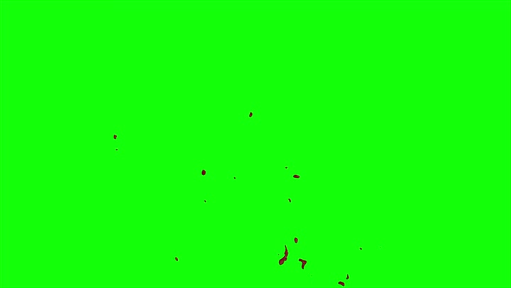 4k Blood Burst Slow Motion (Green Screen) 156