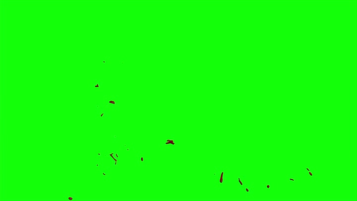 4k Blood Burst Slow Motion (Green Screen) 171