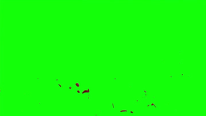 4k Blood Burst Slow Motion (Green Screen) 172