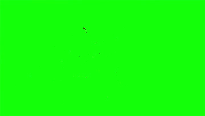 4k Blood Burst Slow Motion (Green Screen) 175
