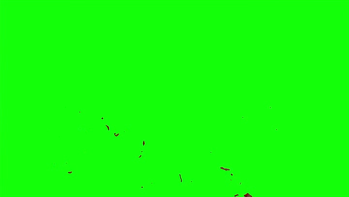 4k Blood Burst Slow Motion (Green Screen) 178