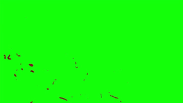 4k Blood Burst Slow Motion (Green Screen) 173