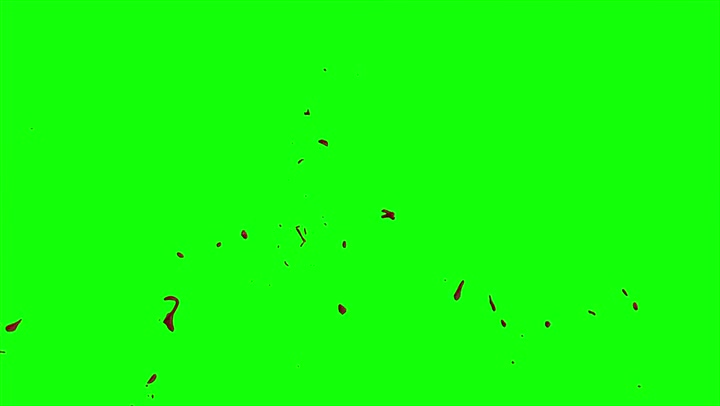 4k Blood Burst Slow Motion (Green Screen) 179