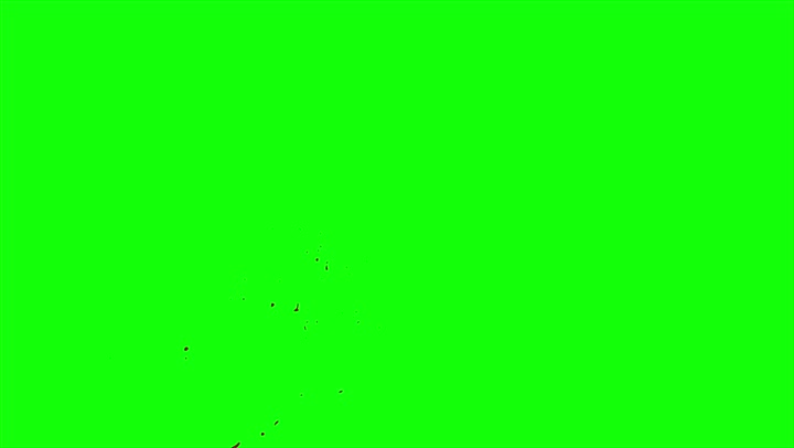 4k Blood Burst Slow Motion (Green Screen) 185