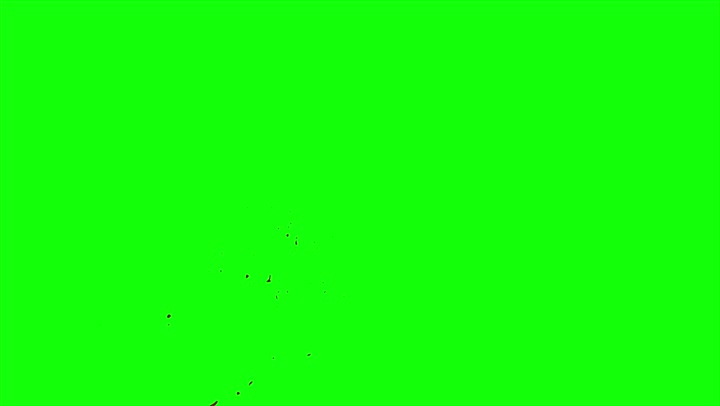 4k Blood Burst Slow Motion (Green Screen) 185