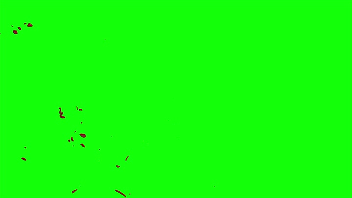 4k Blood Burst Slow Motion (Green Screen) 182
