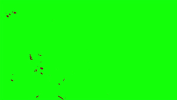 4k Blood Burst Slow Motion (Green Screen) 182
