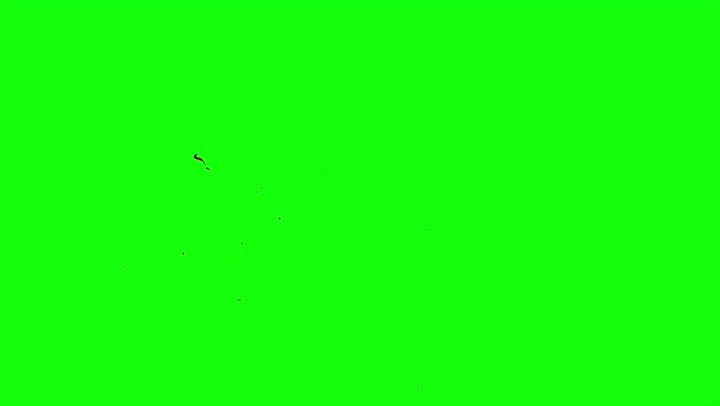 4k Blood Burst Slow Motion (Green Screen) 186