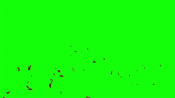 4k Blood Burst Slow Motion (Green Screen) 183