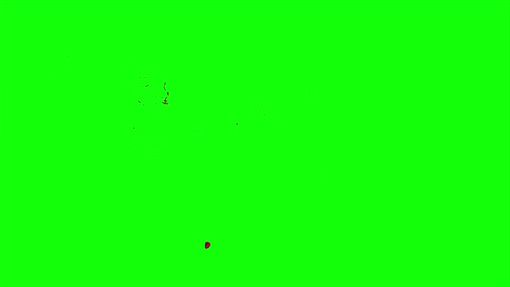 4k Blood Burst Slow Motion (Green Screen) 194