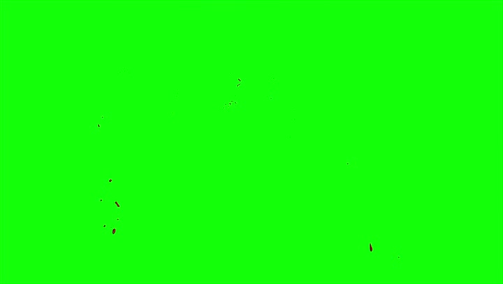 4k Blood Burst Slow Motion (Green Screen) 195