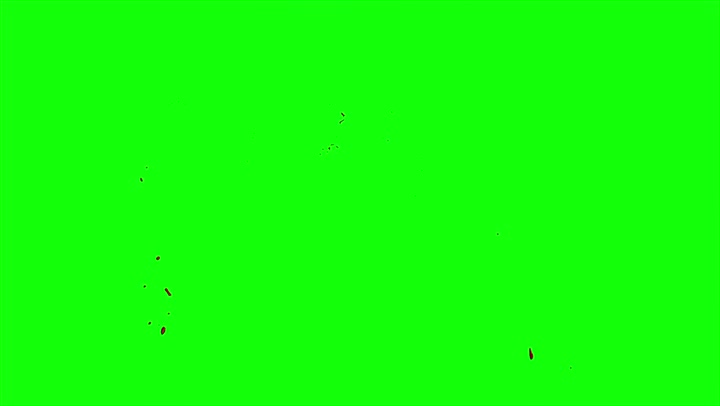 4k Blood Burst Slow Motion (Green Screen) 195