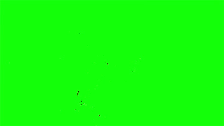 4k Blood Burst Slow Motion (Green Screen) 196