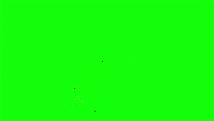 4k Blood Burst Slow Motion (Green Screen) 196