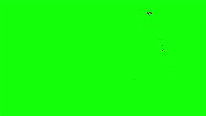 4k Blood Burst Slow Motion (Green Screen) 200