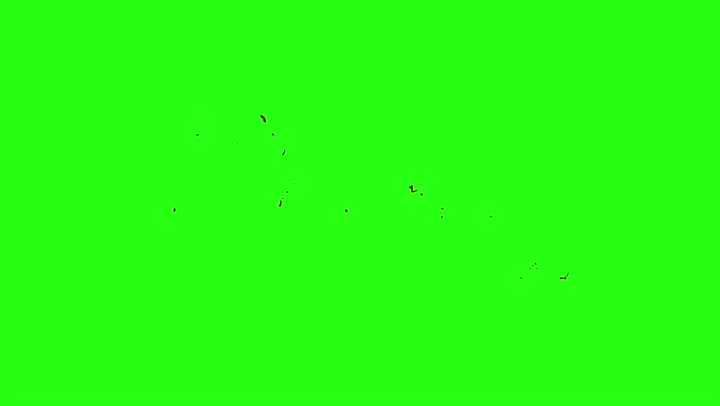 4k Blood Burst Motion Blur (Green Screen) 20