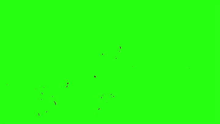 4k Blood Burst Motion Blur (Green Screen) 21