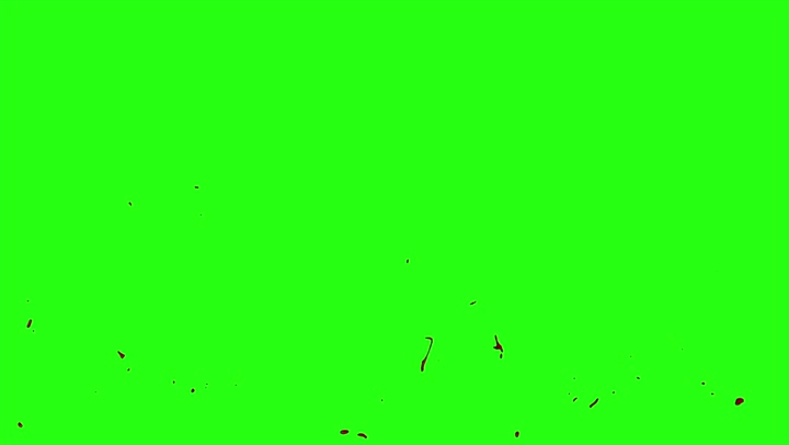 4k Blood Burst Motion Blur (Green Screen) 22