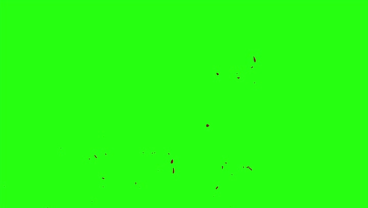 4k Blood Burst Motion Blur (Green Screen) 28