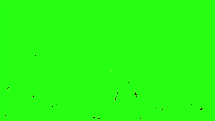 4k Blood Burst Motion Blur (Green Screen) 31