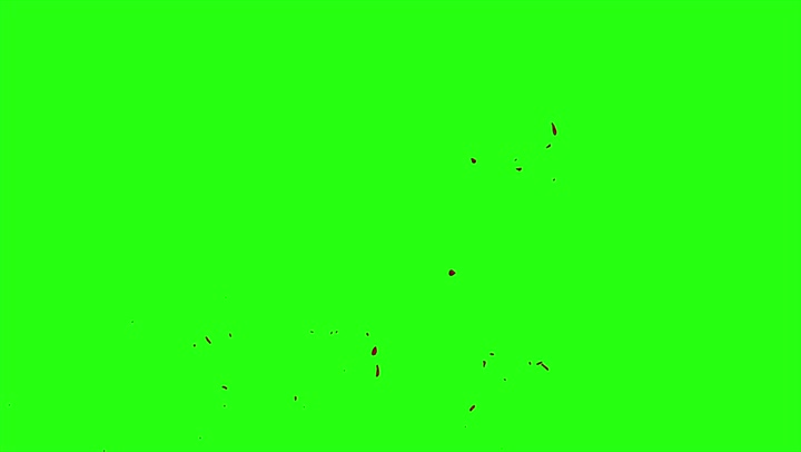 4k Blood Burst Motion Blur (Green Screen) 29