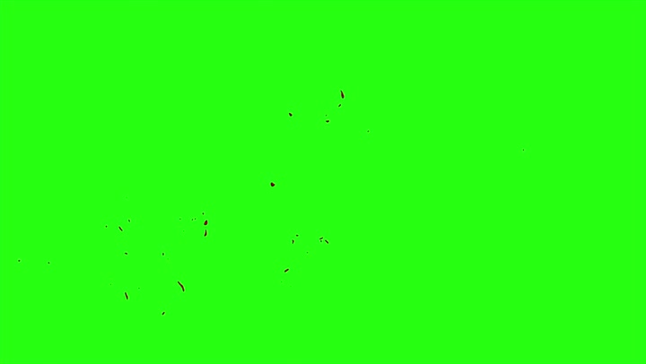 4k Blood Burst Motion Blur (Green Screen) 34