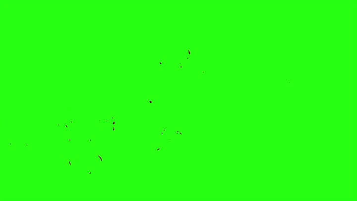 4k Blood Burst Motion Blur (Green Screen) 35
