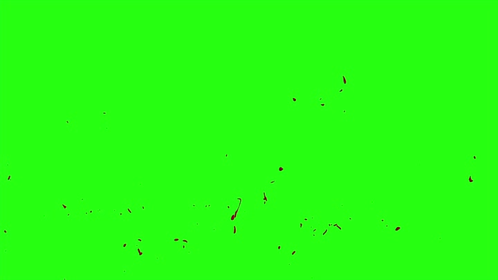 4k Blood Burst Motion Blur (Green Screen) 43