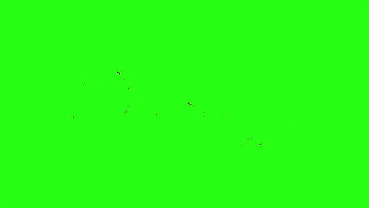 4k Blood Burst Motion Blur (Green Screen) 41