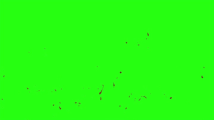 4k Blood Burst Motion Blur (Green Screen) 44