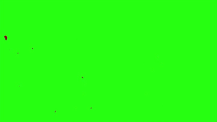 4k Blood Burst Motion Blur (Green Screen) 49