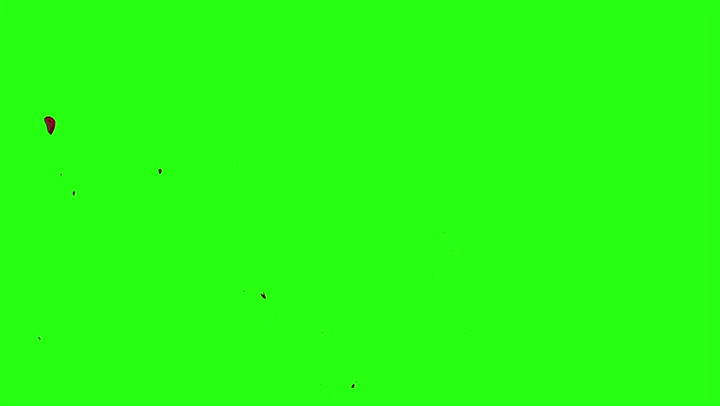 4k Blood Burst Motion Blur (Green Screen) 53