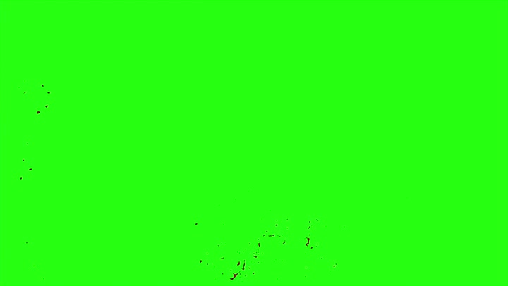 4k Blood Burst Motion Blur (Green Screen) 54