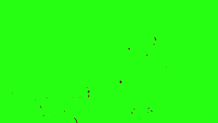 4k Blood Burst Motion Blur (Green Screen) 71
