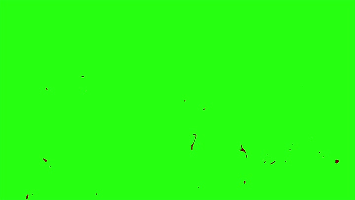 4k Blood Burst Motion Blur (Green Screen) 72