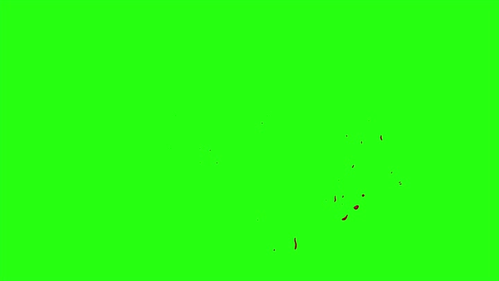 4k Blood Burst Motion Blur (Green Screen) 78