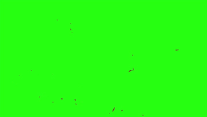 4k Blood Burst Motion Blur (Green Screen) 81