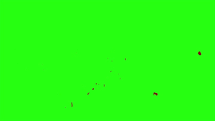 4k Blood Burst Motion Blur (Green Screen) 79